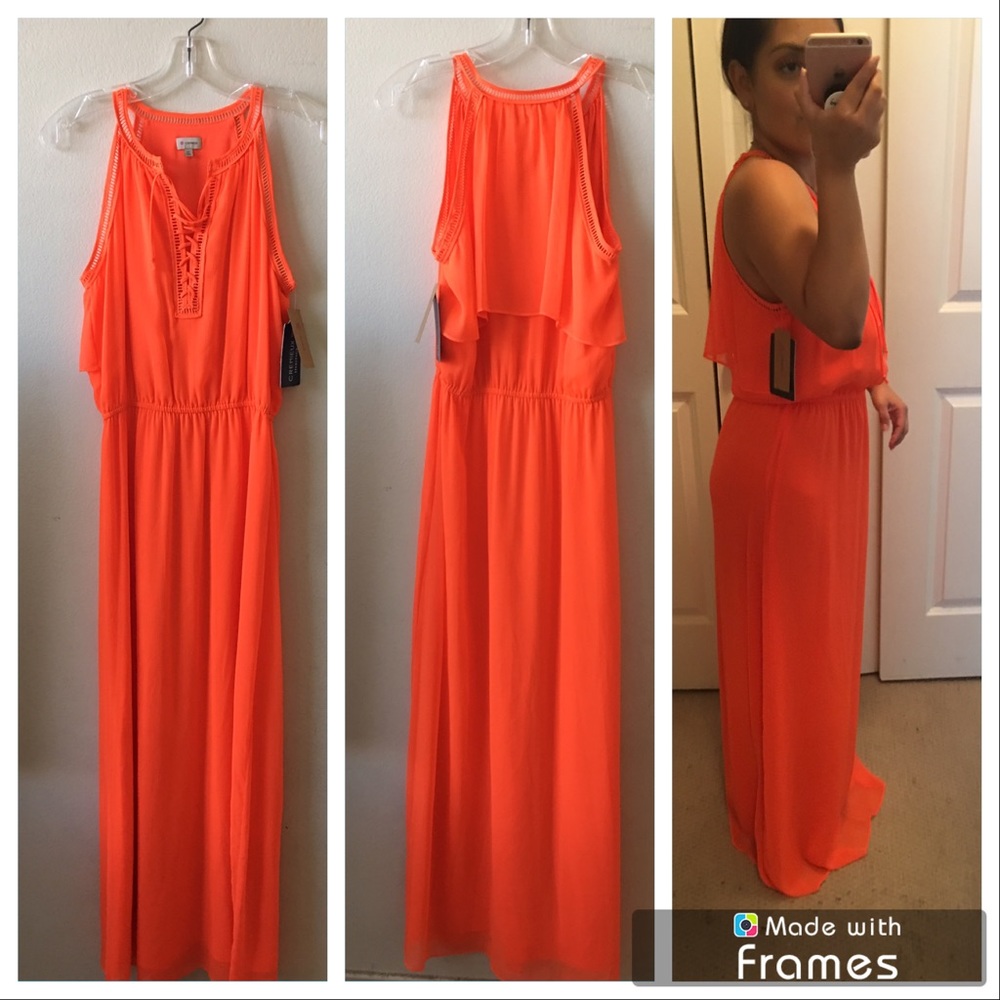 Orange Maxi Dress